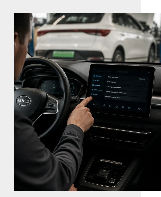 Русификация BYD E2 в Амурске от 15395 р. | ФастМобиль-Мрс под ключ