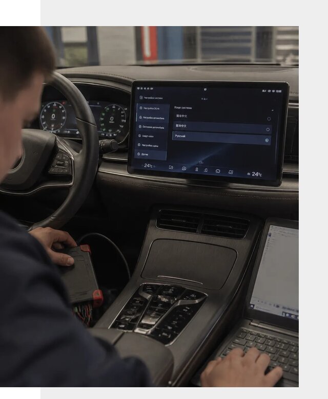 Русификация автомобиля BYD HAN для эксплуатации в Амурске